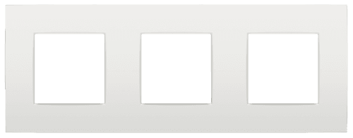 Plaque de recouvrement triple, entraxe de 71 mm, couleur Niko Intense white vue 1