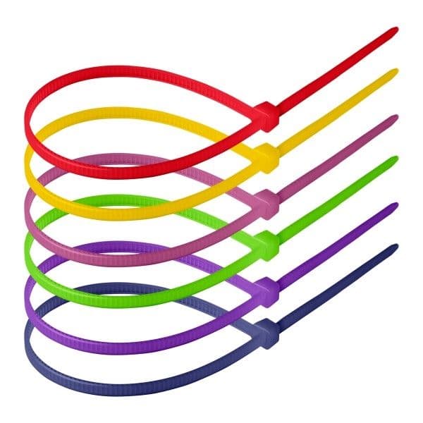 Collier de câblage assortiment fluo, 4,8 x 300mm, 120 pièces vue 1