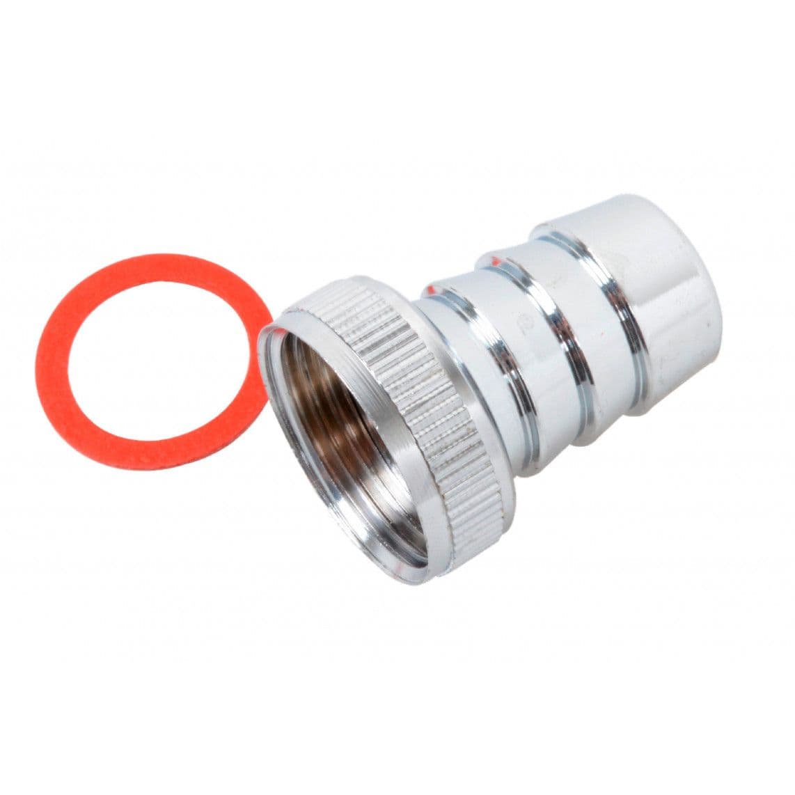 98840120 raccord de tube plongeur, chromé, 3/4" F x 3/4" T vue 1