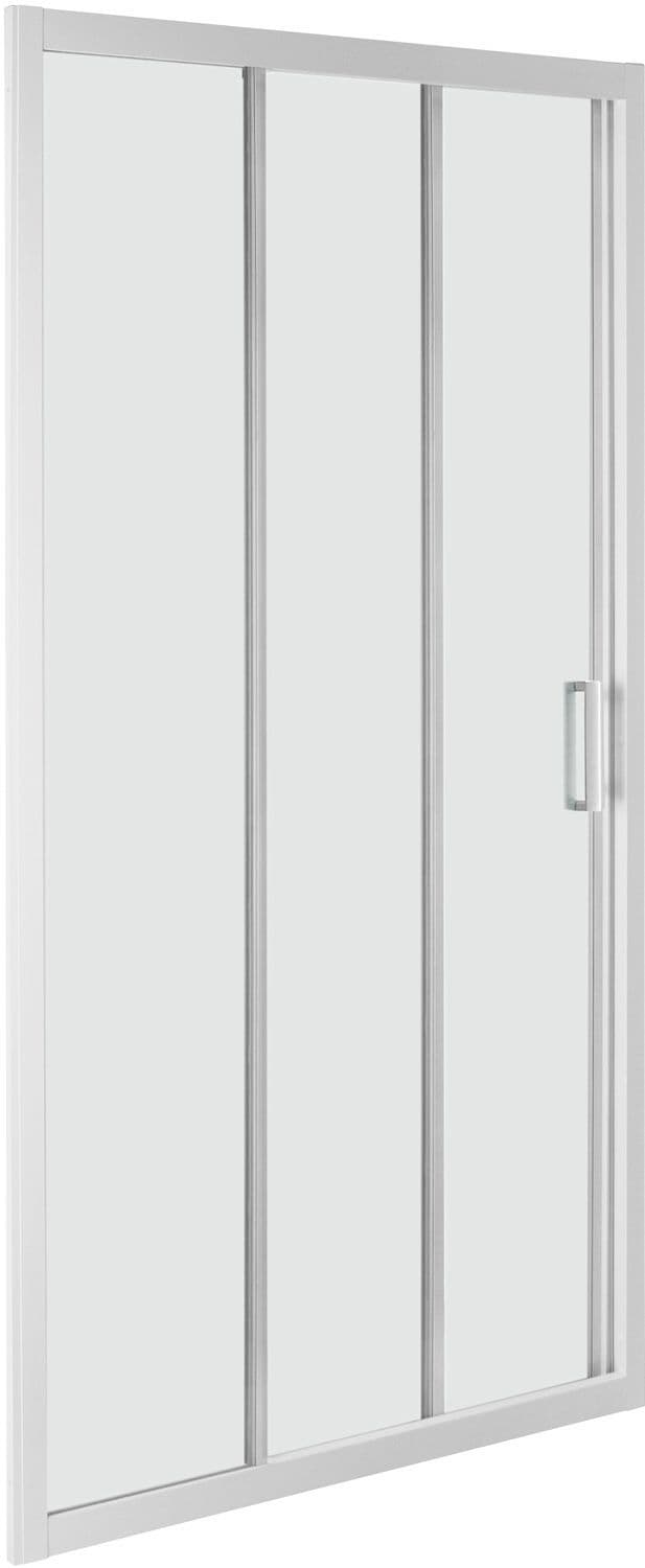 PORTE COULISSANTE EN 3 PIECES STEP 85-89 H190 ALUMINIUM-CLAIR vue 1