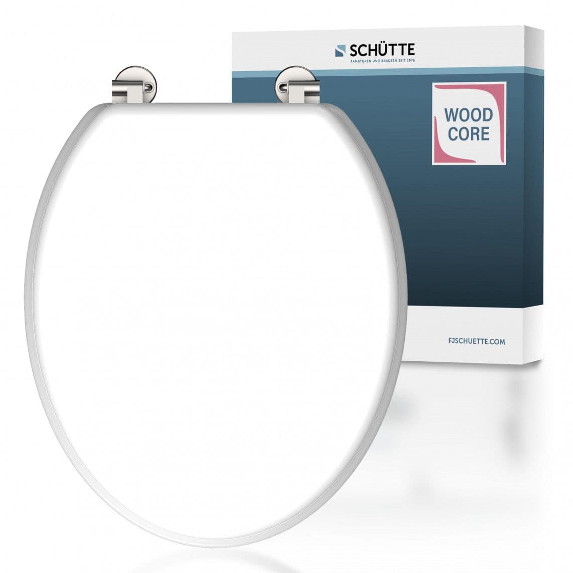 84000 abattant WC avec noyau en bois WHITE vue 1