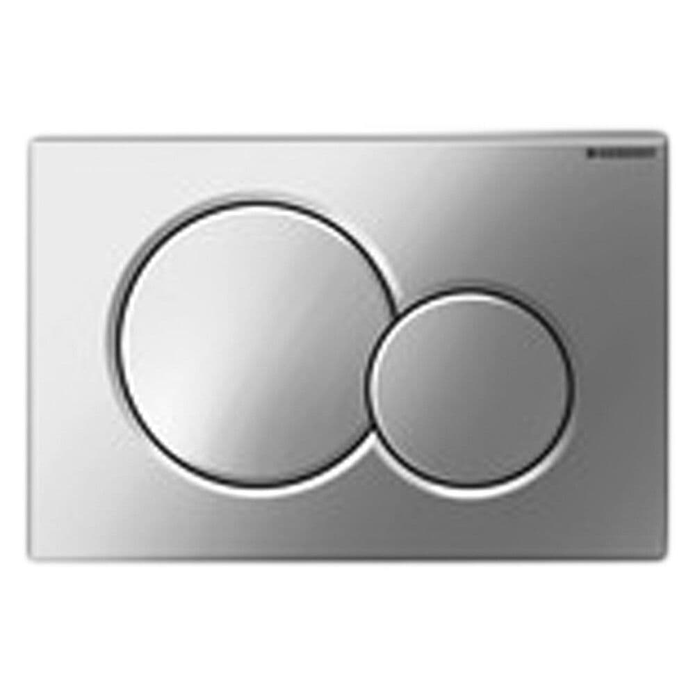 Geberit Sigma01 plaque de commande ronde pour réservoir de chasse encastré chrome mat vue 1