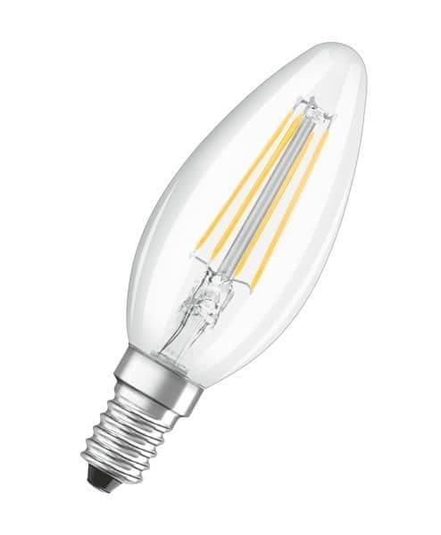 Lampe Led retrofit filament classic flamme B40 4W / 4000K E14 vue 1