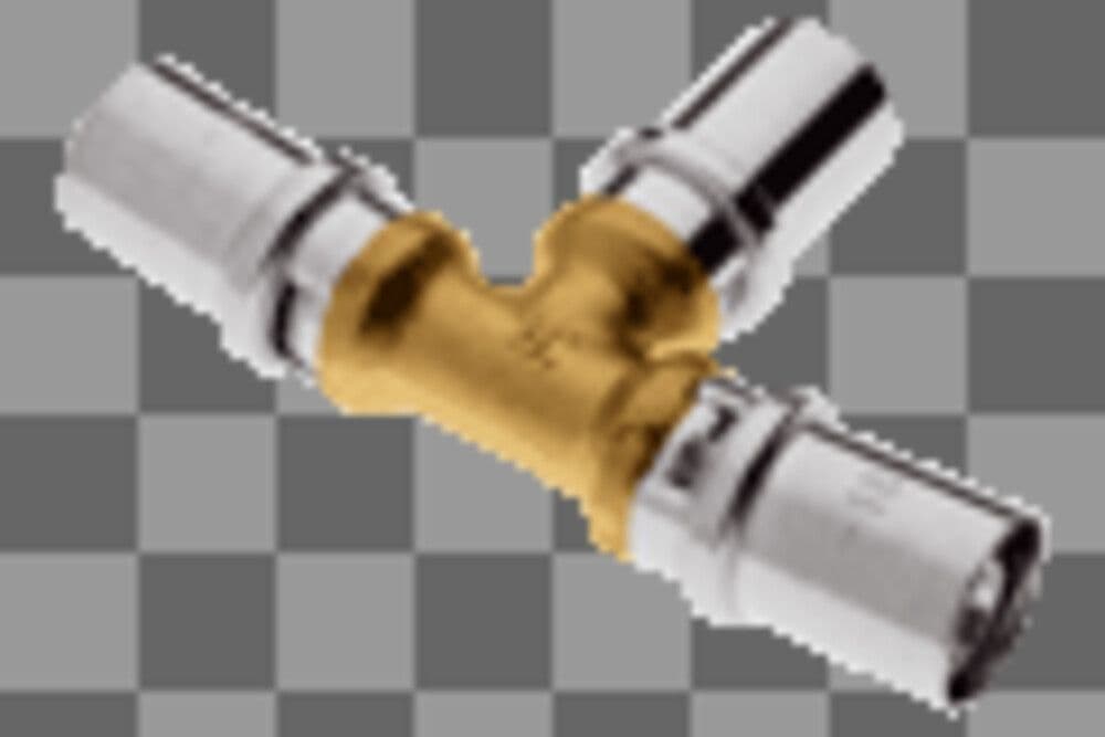 SYSTEMPEX Té réduit tube alu raccord à sertir 50-26-50 vue 1