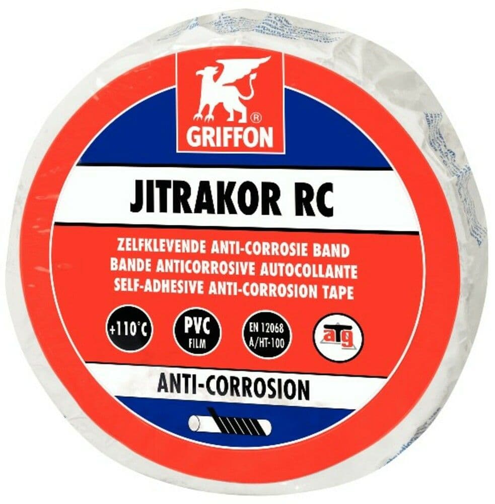 Griffon Jitrakor RC ruban adhésif anticorrosion rouge B 5 cm rouleau 10 m vue 1