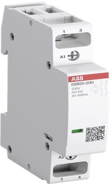 Contacteur modulaire 20A 2 NC contacts tension circuit de commande: 230Vac / Dc vue 1