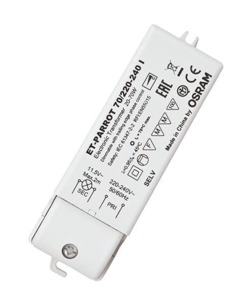 Osram transfo électronique Parrot 70W   115 x 37 x 30mm vue 1