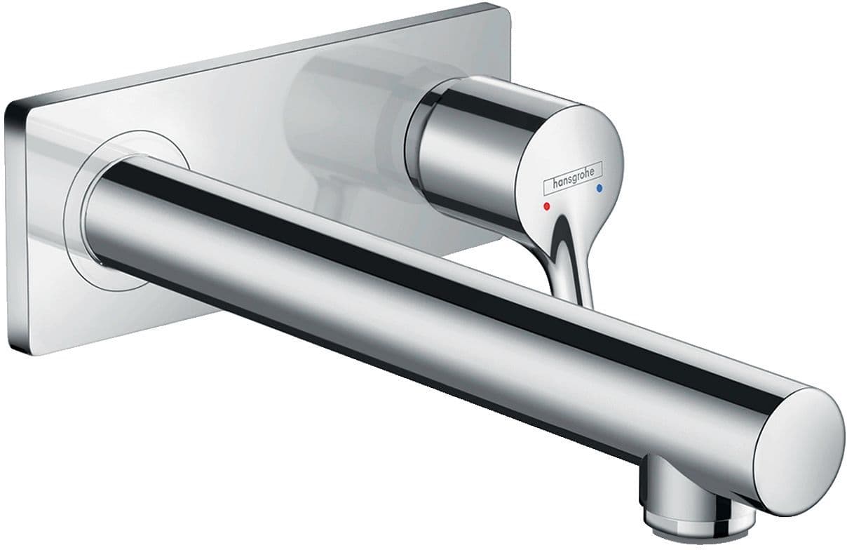SET DE FINITION MITIGEUR LAVABO MURAL TALIS S HANSGROHE 225MM CHROME vue 1