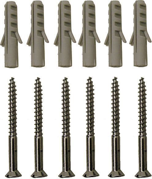 JEU DE 6 VIS+6 CHEVILLES 4-40MM M6 vue 1