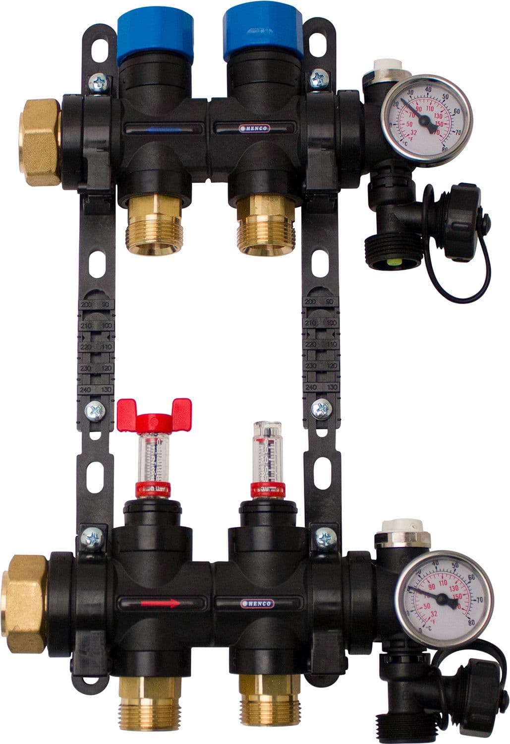 COLLECTEUR COMPOSITE CH. SOL HENCO 4/4"-2X3/4"EK (DEBIMET/THERMOMET/PURGE/PURGUER D'AIR) vue 1