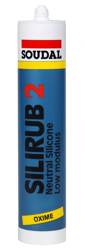 Soudal Silirub 2S Mastic de joint à base de silicone monocomposant blanc 310 ml vue 1