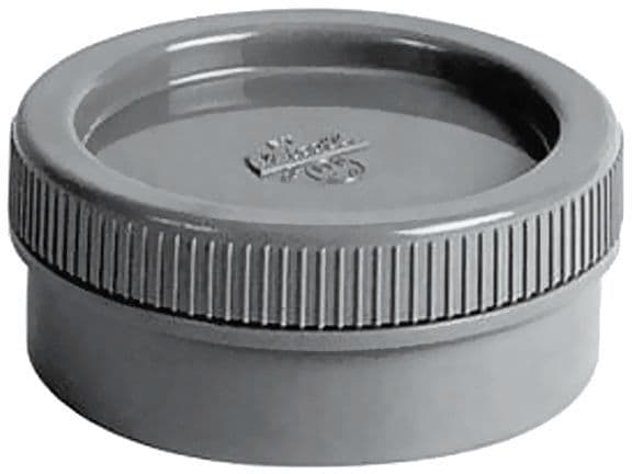 BOUCHON A VISSER PVC 80MM GRIS vue 1