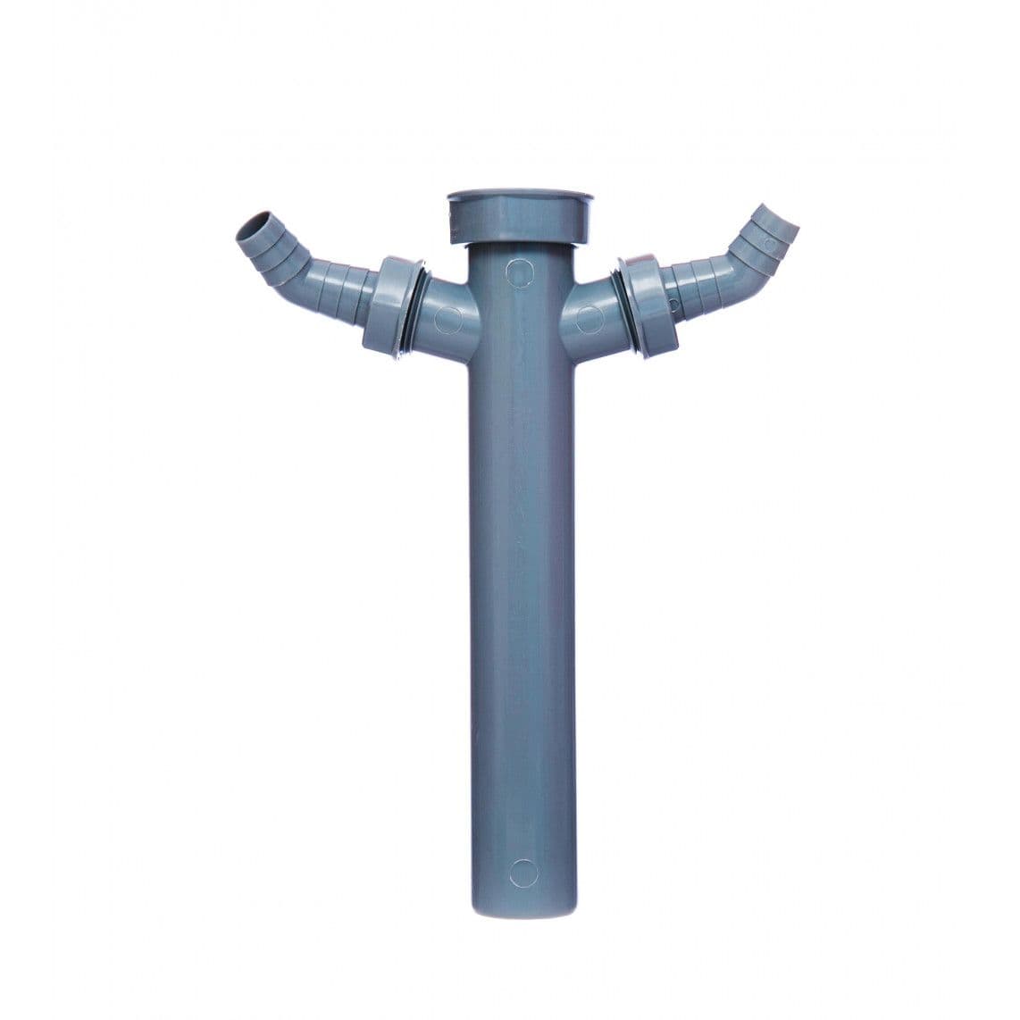 98837149 ECO-SAVE KS tube plongeur, Gris, 1 1/2" F x 250 mm, pour DN 40 mm siphon, avec 3/4" raccordement d'appareil double vue 1