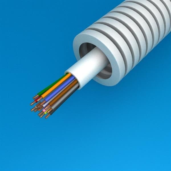 Tube précâblé alarme 14 x 0.22 diamètre 20mm en rouleau de 100m vue 1
