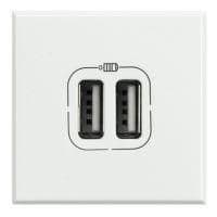 Axolute alimentation 2 x usb 1500mA 2 modules Blanc vue 1