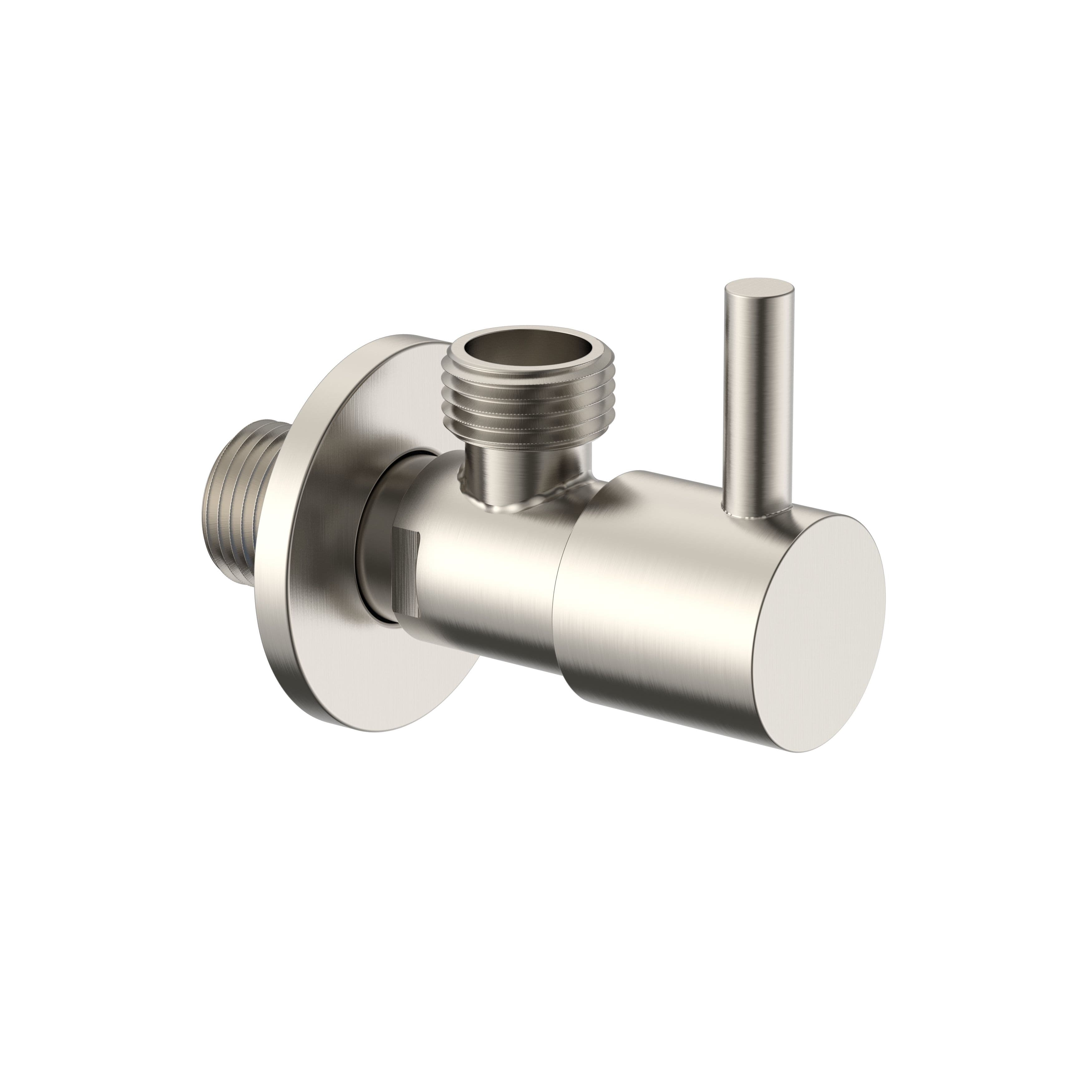 UNIFORMA ROBINET D’ARRÊT D’ANGLE – 1/2" X 3/8" – ACIER INOX BROSSÉ vue 1