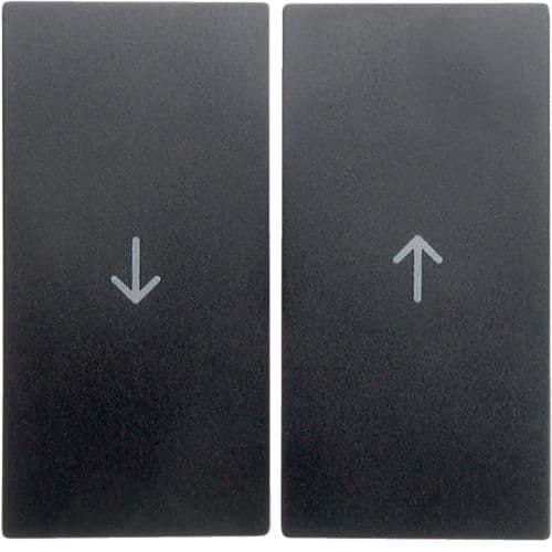Touche avec symbole flèches Berker S.1 / B.3 / B.7 Anthracite, mat vue 1