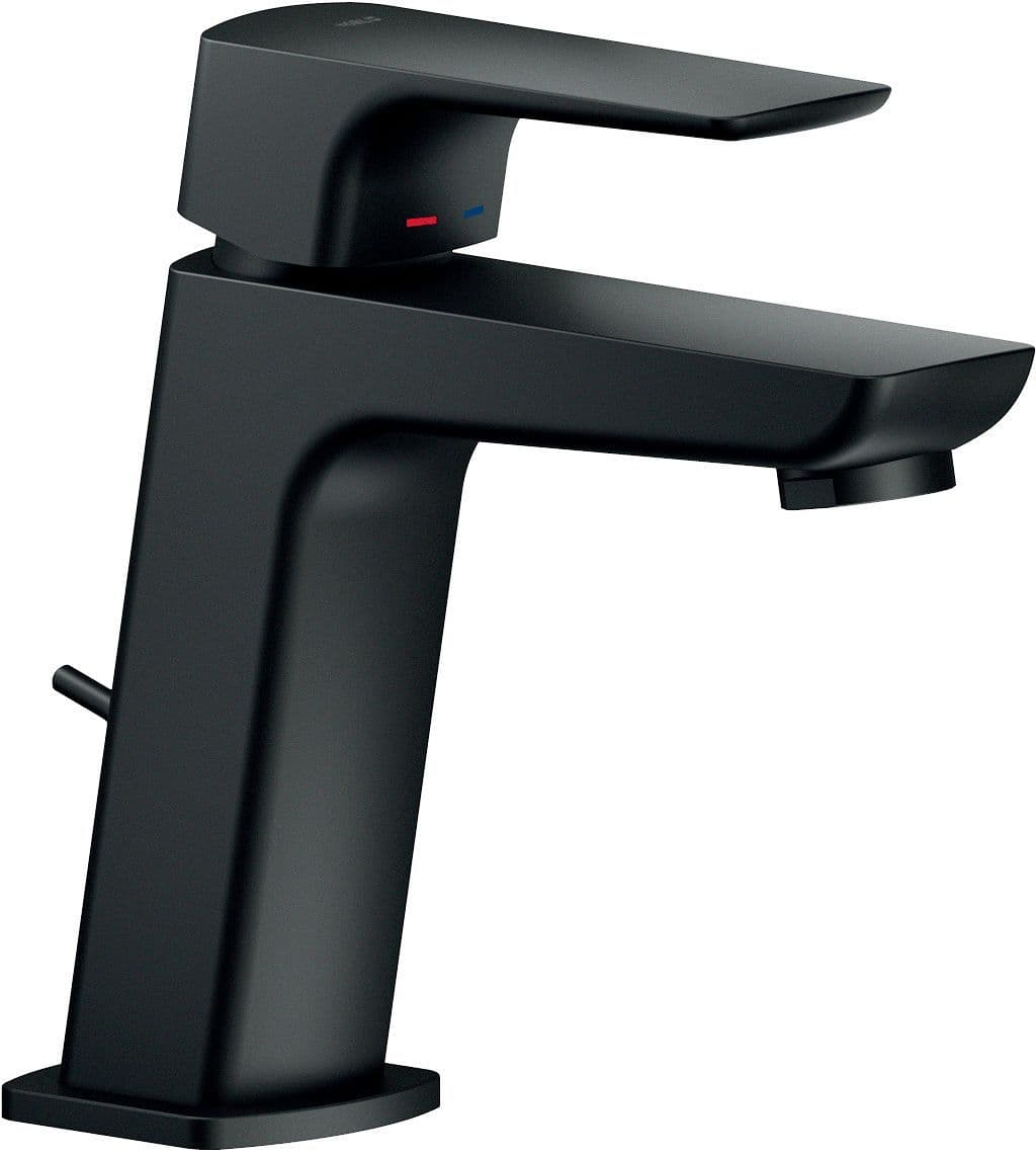 MITIGEUR LAVABO ACQUEVIVA NOBILI VIDAGE AUTOMATIQUE NOIR MAT vue 1