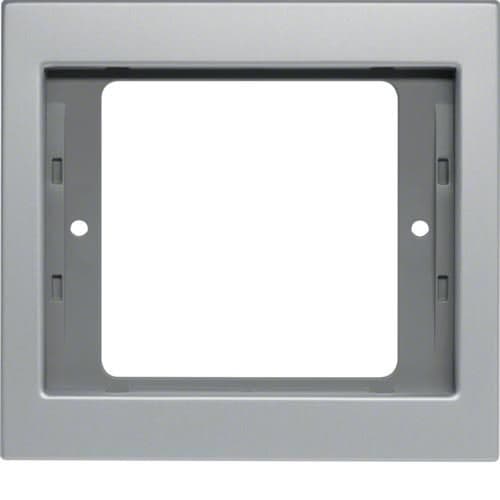 Plaque de recouvrement 1 poste Berker K.5 Alu vue 1