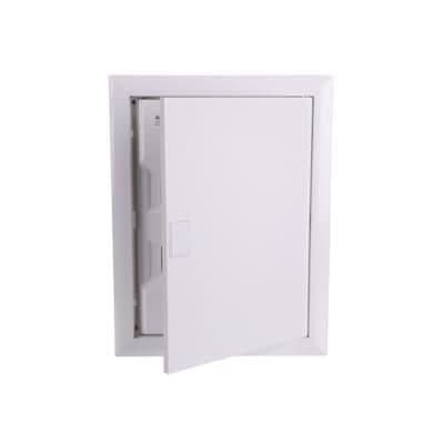 Armoire encastrée UK600, 2 rangées de 24 modules extensible à 28 mod., avec porte pleine vue 1