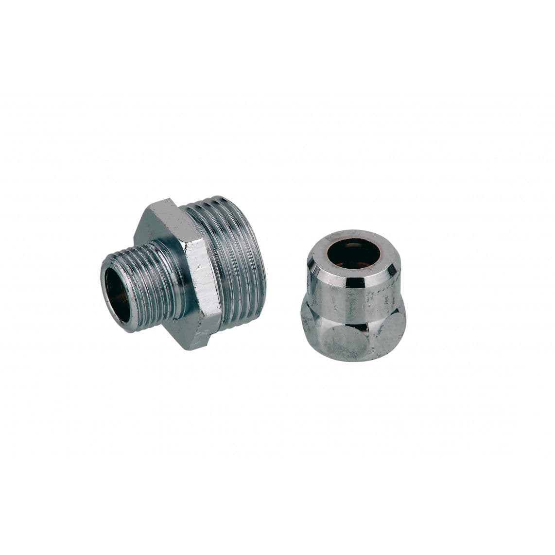 986263148 LT raccord à sertir-Nippel, chromé, 3/4" M x 10 mmQ vue 1