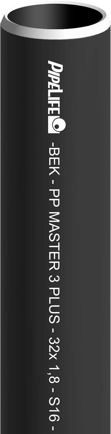 TUBE PP 32MM NOIR LONGUEUR 3M vue 1