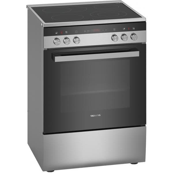 Cuisinière IQ300 Electrique classe A, 7 modes de cuisson, 66L, humidClean, display Rouge, Inox Inox vue 1