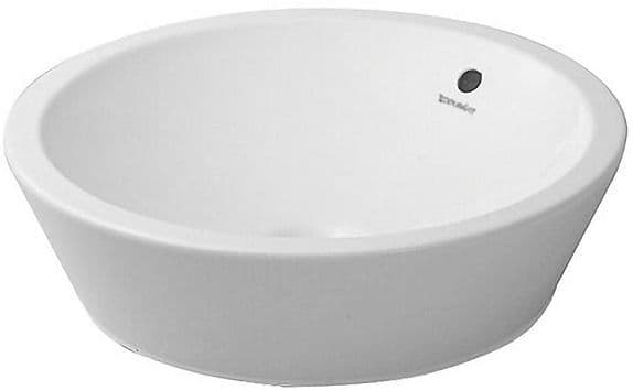 VASQUE A POSER STARCK I DURAVIT DIAMETRE 530MM SANS PLAGE ROBINET/TROP-PLEIN BLANC vue 1