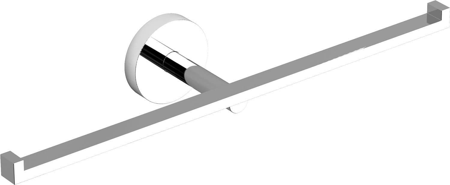 PORTE-ROULEAU DOUBLE FLAT CLOU CHROME vue 1
