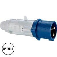 Fiche droite - verrouillage avec outil - P17 tempra - IP44 vue 1
