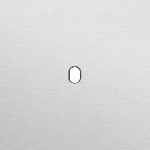 Plaque de recouvrement simple, pour des fonctions de commutation simple, couleur Niko Toggle alu grey brushed vue 1