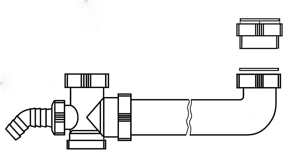 KIT DE CONNECTION REGINOX POUR LAY ON 2BAC+EVIER vue 1