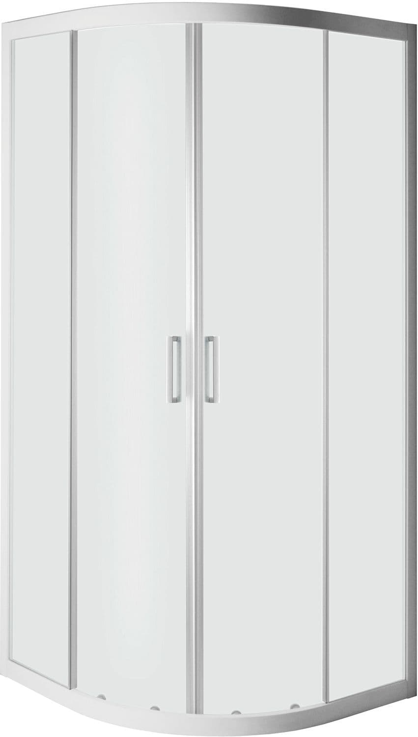 PORTE 1/4-ROND STEP 87-89 H190 ALUMINIUM-CLAIR vue 1