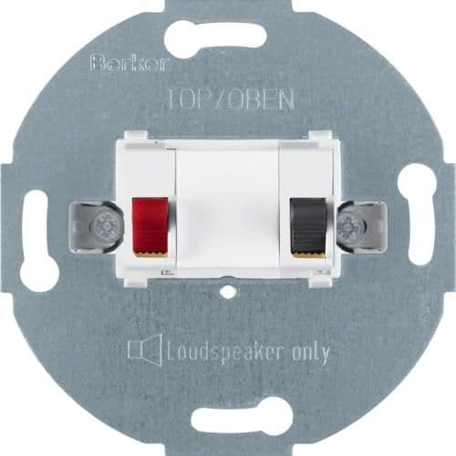 Connexion simple haut - parleurs Berker Blanc polaire, mat vue 1
