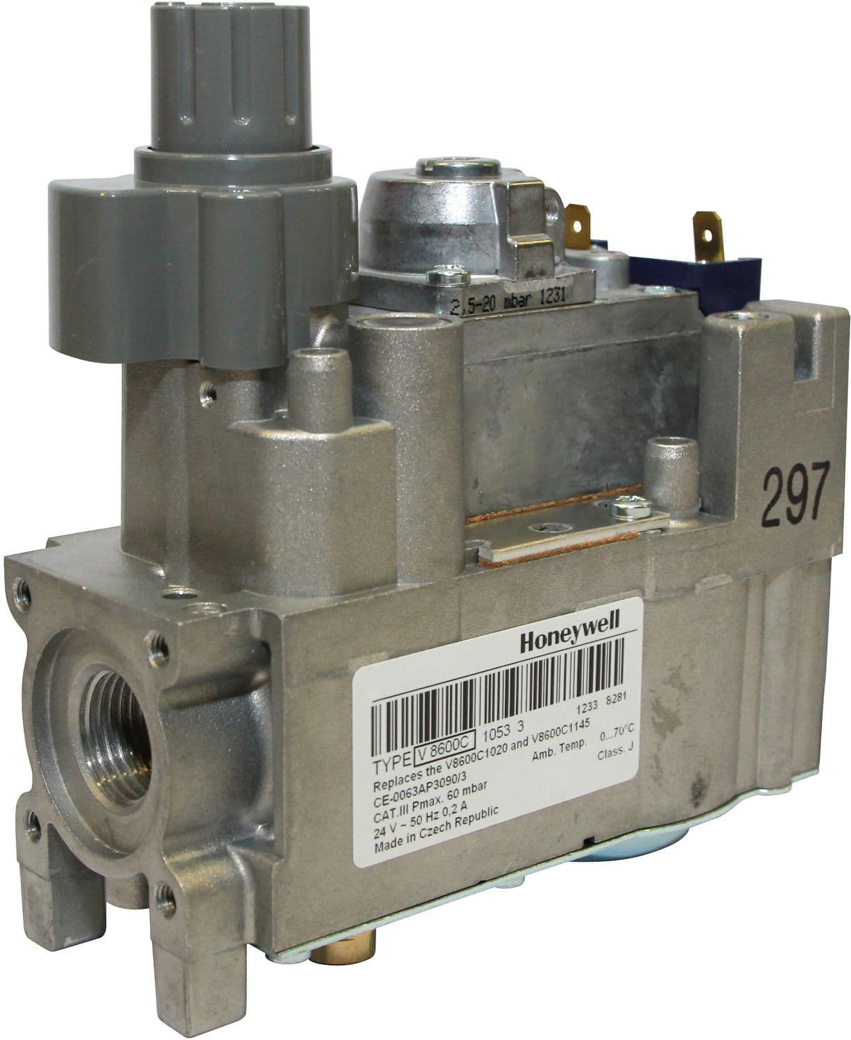BLOC GAZ HONEYWELL 220V 1/2" vue 1