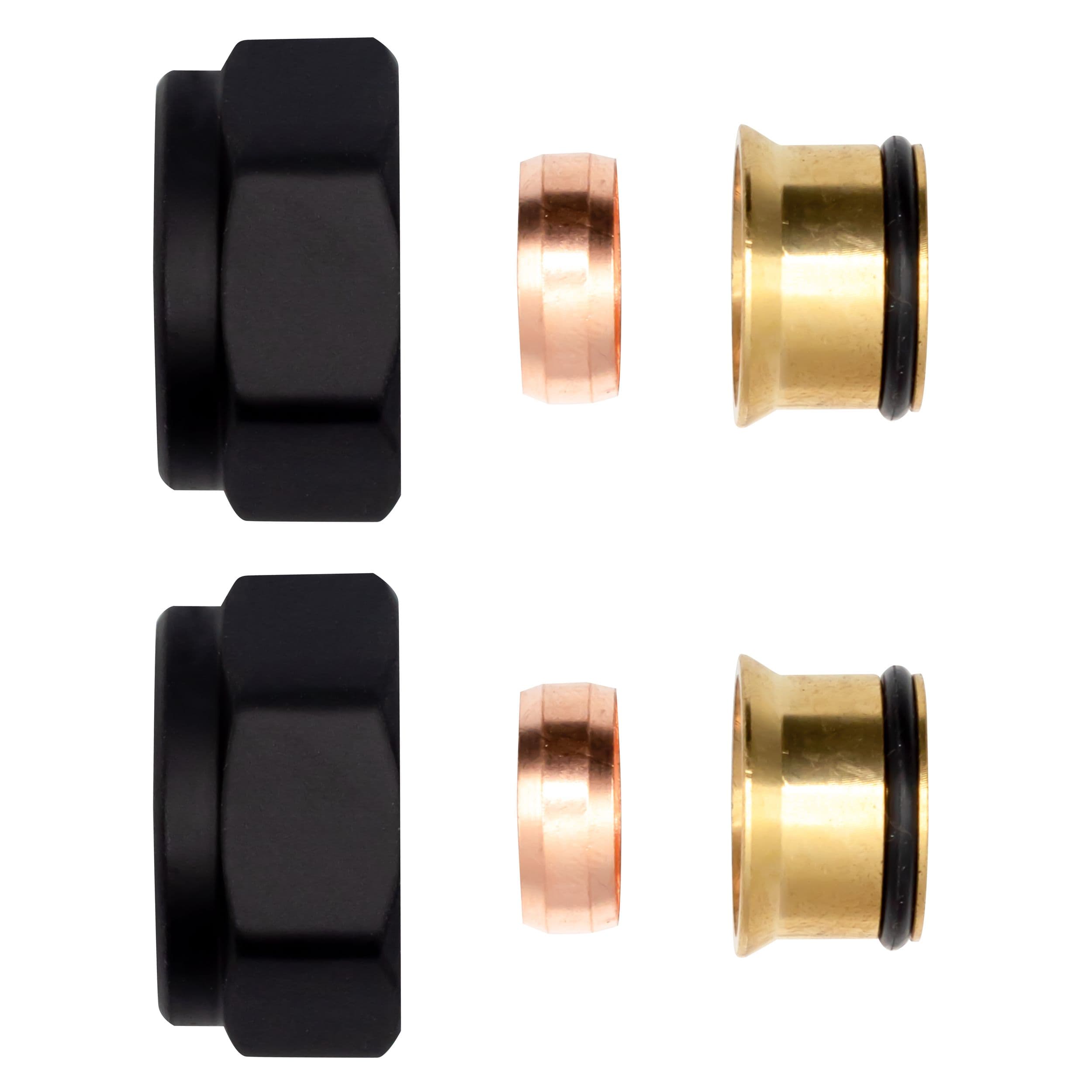 RACCORD À COMPRESSION NOIR EKX15 2PCS vue 1