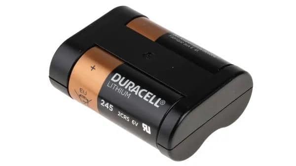 Pile lithium 6V 1500mAh longueur 34.00mm largeur 17.00mm hauteur 45.00mm vue 1