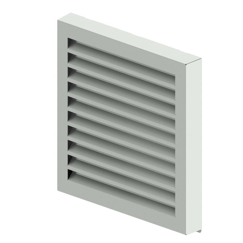 Zehnder ComfoEdge grille murale en inox DN200 330x330x37 vue 1