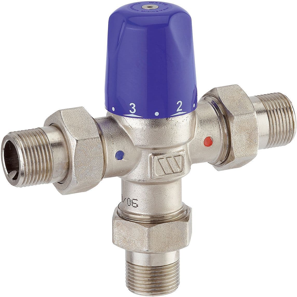 VANNE MELANGEUSE THERMOSTATIQUE + CLAPET + JOINT3/4"30-65°C vue 1
