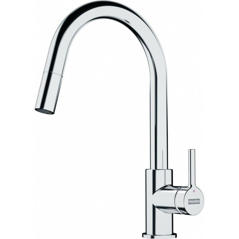 Franke Lina mitigeur cuisine monocommande avec bec extractible chrome vue 1