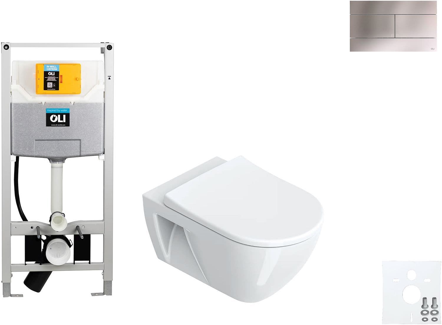 WALLFIX OLI WC SUSPENDU SFERA ECO CATALANO SLIM INOX vue 1