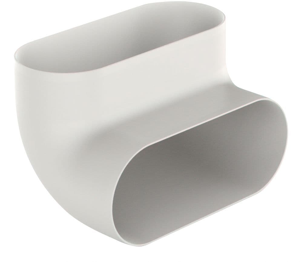 COUDE VERTICAL 90° OVAL DUCO vue 1