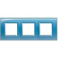 LivingLight - plaque rectangulaire 3 x 2 modules 71mm Bleu vue 1