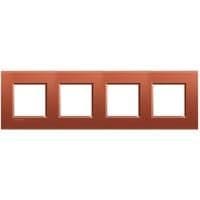 LivingLight - plaque rectangulaire 4 x 2 modules 71mm Brique vue 1