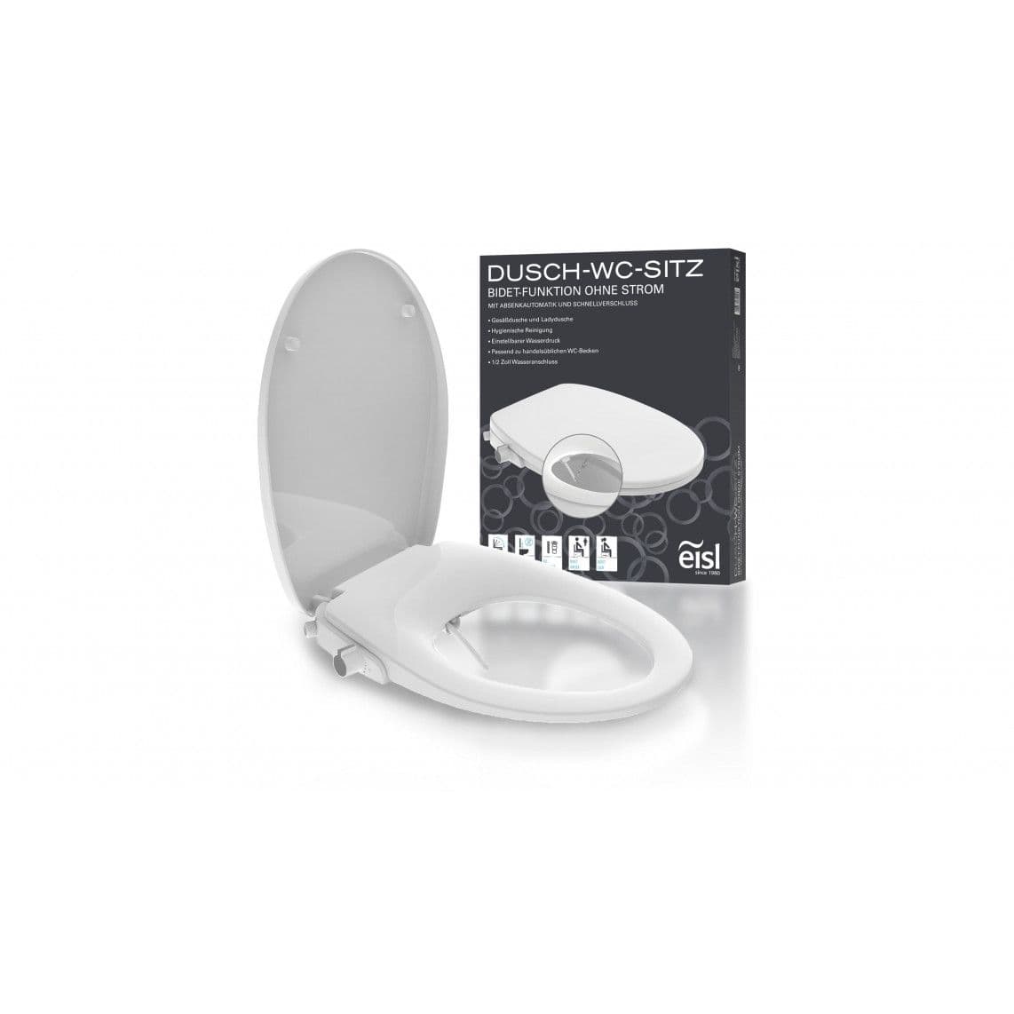EDDW01 Adaptateur WC lavant, avec frein de chute et déclipsable vue 1