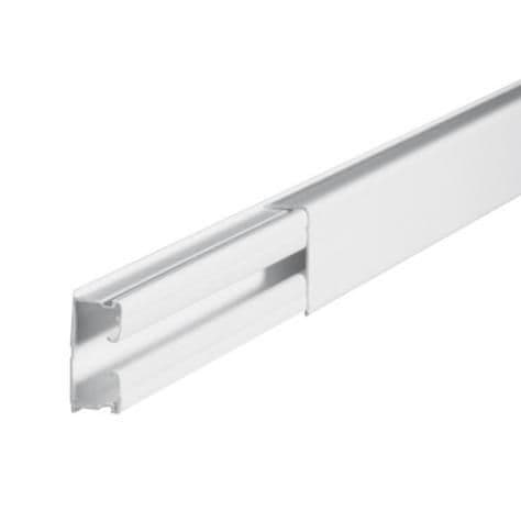 Moulure DLP section 32 x 16mm Blanc Ral 9003 - longueur 2,1m sans film de protection vue 1