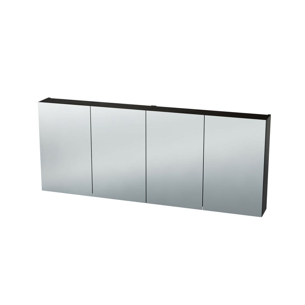 Van Marcke Nebulo Luxe armoire de toilette L1600xH650xP163 4 portes-miroir double face Chocolat vue 1