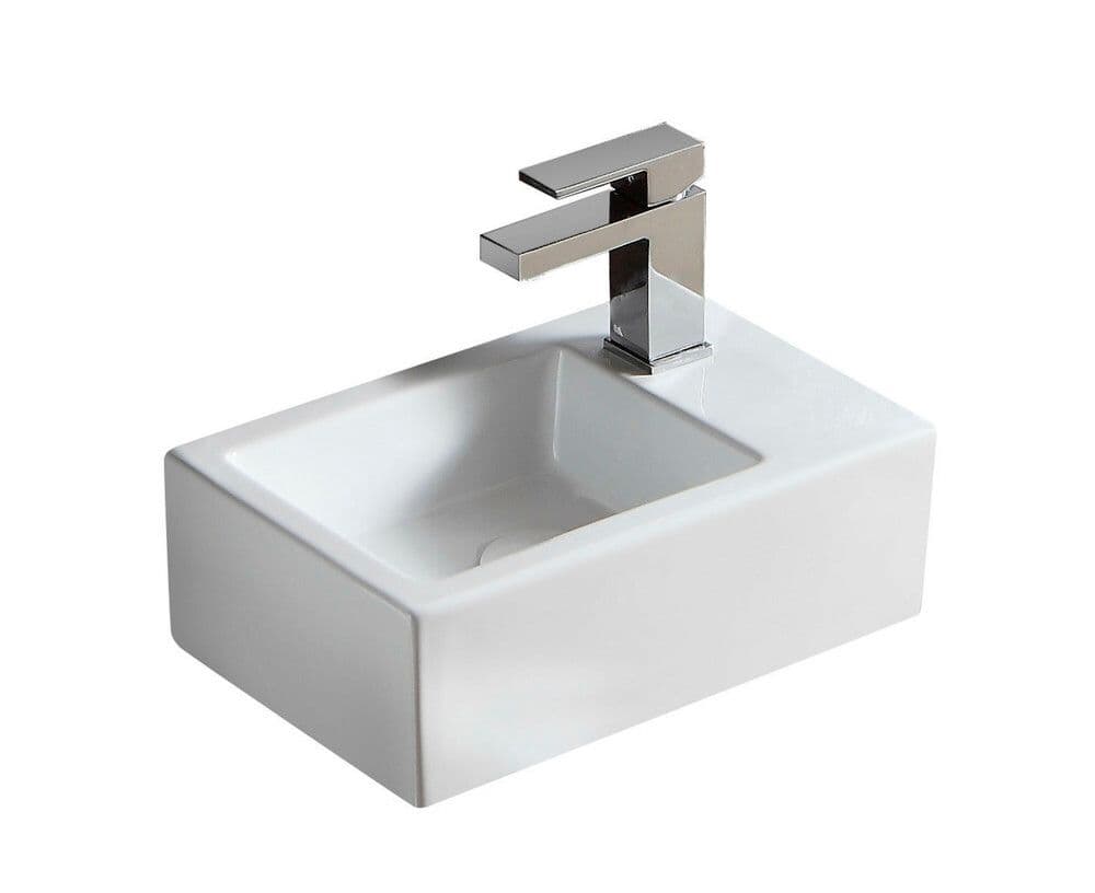 Van Marcke Origine Sula lave-mains 37X23,5 cm trou de robinet à droite vue 1