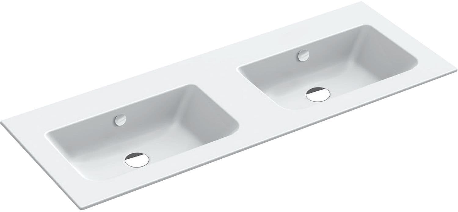 LAVABO DOUBLE ALANO CATALANO CATAGLAZE+ 122X46CM PORCELAINE BLANC MAT vue 1