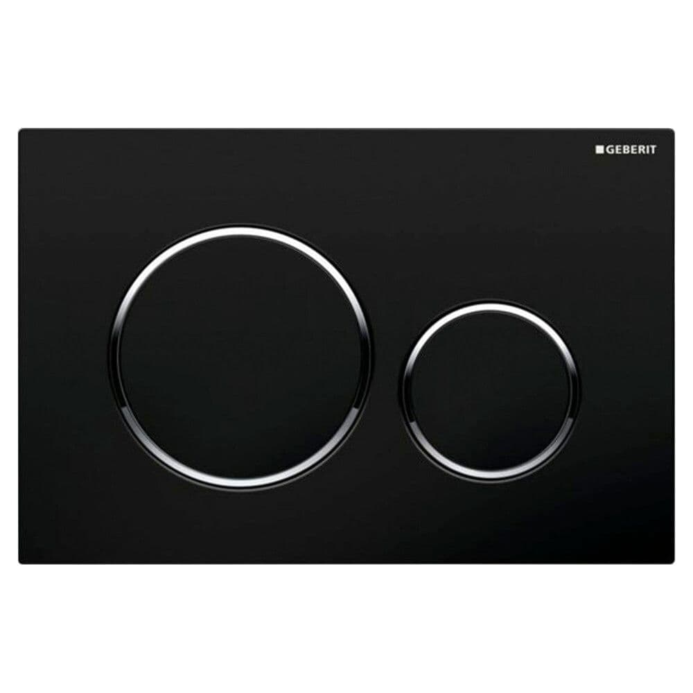 Geberit Sigma20 plaque de commande noir mat vue 1